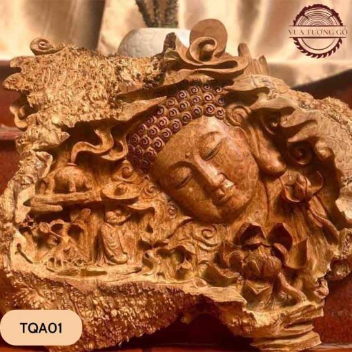 Tượng Phật Bà gỗ hương TQA01