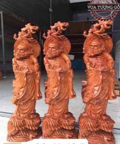 Tượng Đạt Ma quá hải gỗ hương TĐM03