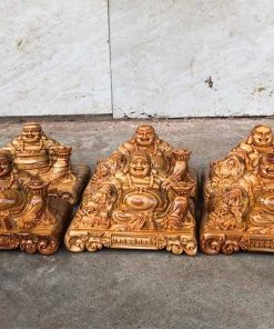 Tượng Phật Di Lặc Vạn sự Như ý gỗ huyết long để ô tô TPDL08