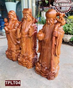 Tượng Phúc Lộc Thọ gỗ hương Việt TPLT04 3 Tượng Phúc Lộc Thọ gỗ hương Việt TPLT04