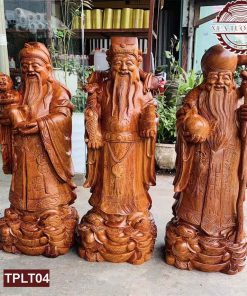 Tượng Phúc Lộc Thọ gỗ hương Việt TPLT04