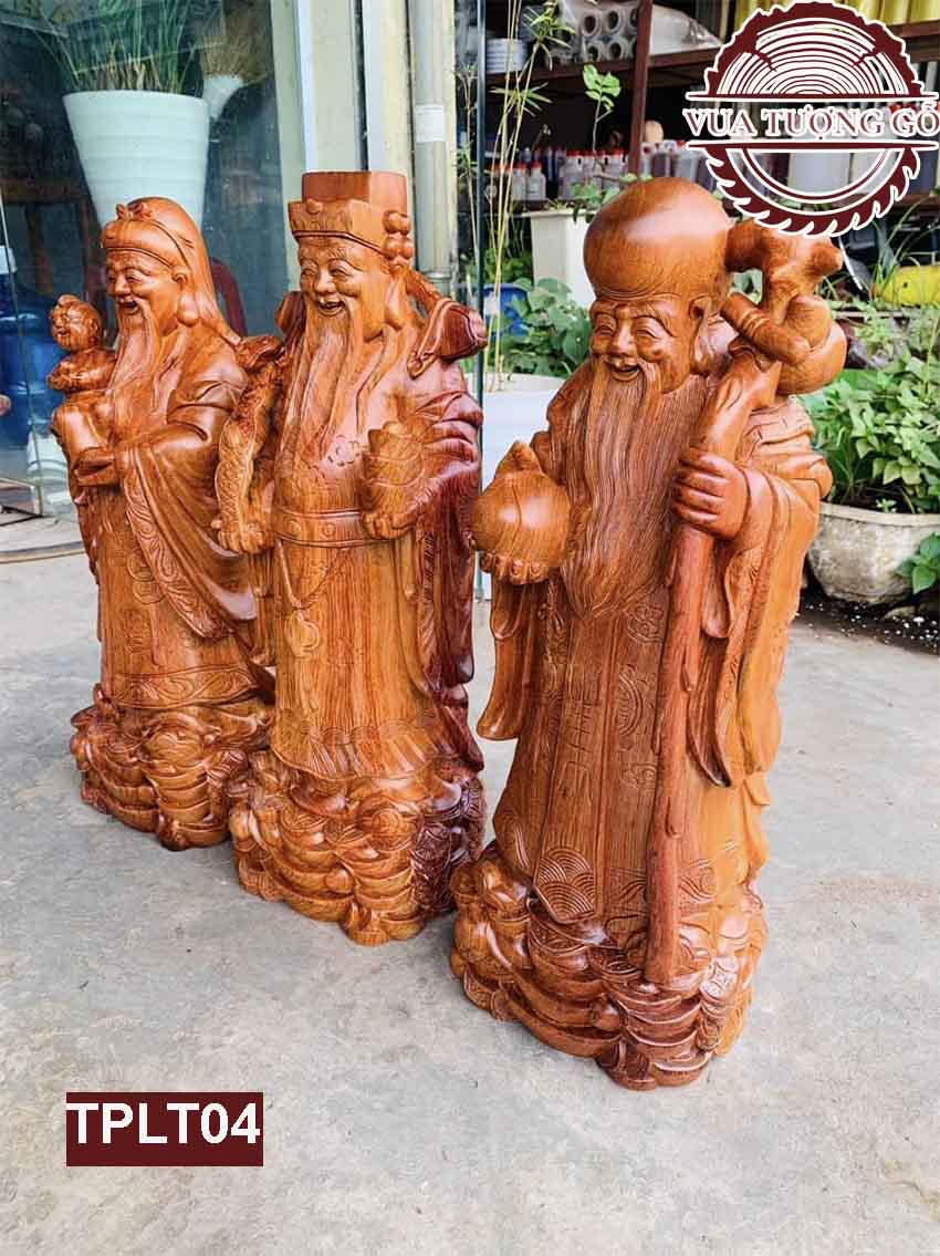 Tượng Phúc Lộc Thọ gỗ hương Việt TPLT04 8 Tượng Phúc Lộc Thọ gỗ hương Việt TPLT04