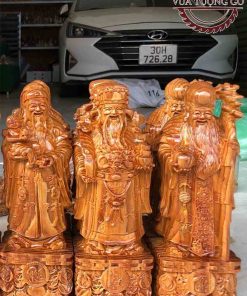 Tượng Tam đa Phúc Lộc Thọ gỗ huyết long TPLT02