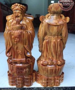 Tượng Thần Tài gỗ huyết long TTT02