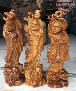 Tượng đạt ma quá hải gỗ huyết long TĐM02