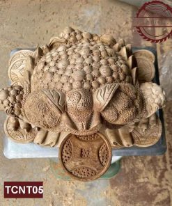 Tượng Cóc ngậm kim tiền gỗ ngọc am TCNT05