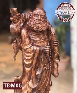 Tượng Đạt Ma giáo hóa gỗ cẩm TĐM05 3 Tượng Đạt Ma giáo hóa gỗ cẩm TĐM05