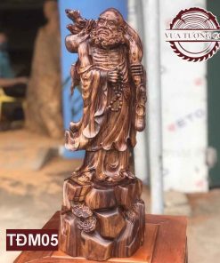 Tượng Đạt Ma giáo hóa gỗ cẩm TĐM05