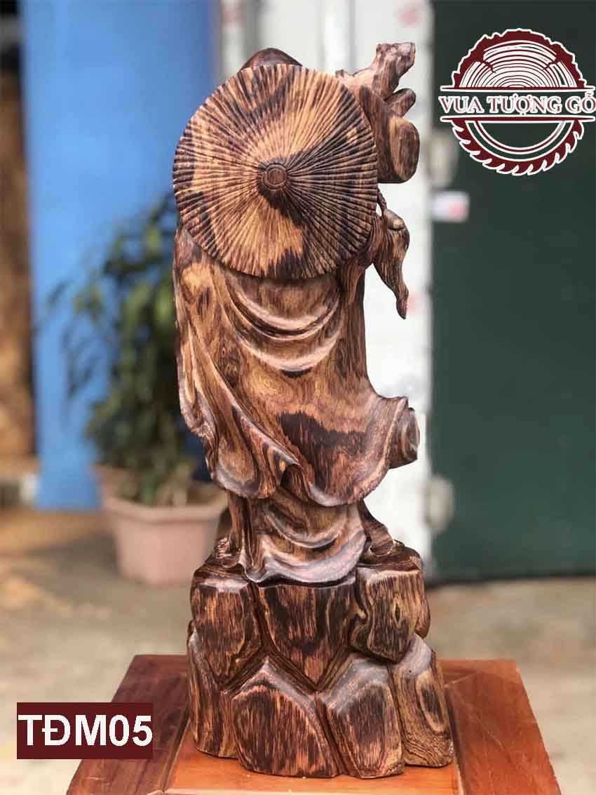 Tượng Đạt Ma giáo hóa gỗ cẩm TĐM05 8 Tượng Đạt Ma giáo hóa gỗ cẩm TĐM05