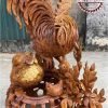Tượng Gia đình Gà gỗ hương Việt TCG11 2 Tượng Gia đình Gà gỗ hương Việt TCG11