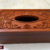 hộp giấy ăn song ngư gỗ hương HGGH02