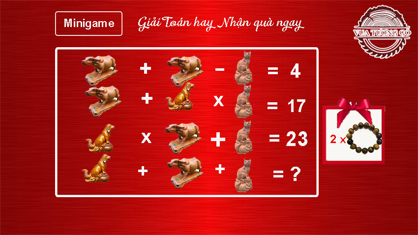 minigame giải toán hay nhận quà ngay