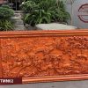Tranh đục Mã đáo thành công gỗ hương đỏ TMN02