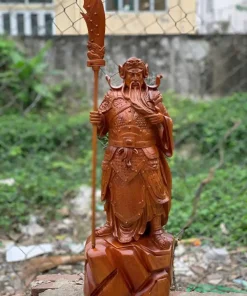 Tượng Quan Công Gỗ Hương Ta Liền Khối TQC13