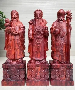 Bộ Tam Đa Phúc Lộc Thọ Gỗ Trắc Dây TPLT12