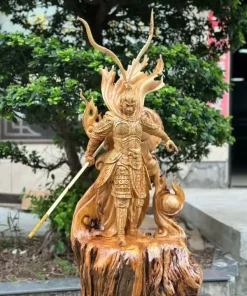 Tượng Tôn Ngộ Không Gỗ Nhai Bách Thơm Ngọt TTNK02