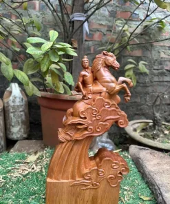 Tượng Thánh Gióng Bằng Gỗ Ngọc Am Mùi Thơm Ngọt TTG02