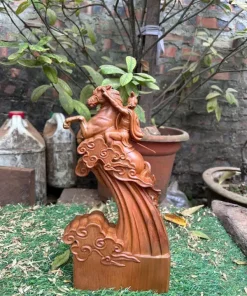 Tượng Thánh Gióng Bằng Gỗ Ngọc Am Mùi Thơm Ngọt TTG02