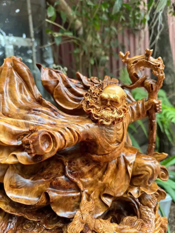 Tượng Đạt Ma Múa Võ Gỗ Ngọc Am TĐM10 8 Tượng Đạt Ma Múa Võ Gỗ Ngọc Am TĐM10