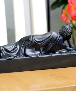 Tượng Phật Thích Ca Mâu Ni Bằng Gỗ Mun Sừng Khánh Hòa TPTC02