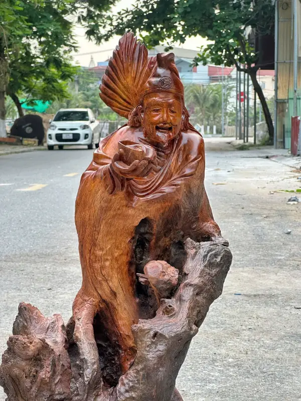 Tượng Tế Công Gỗ Hương Ta Chun Sụn Độc Bản TTC06 6 Tượng Tế Công Gỗ Hương Ta Chun Sụn Độc Bản TTC06