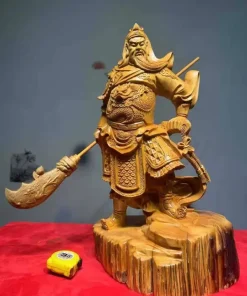 Tượng Quan Công Uy Dũng Gỗ Nhai Bách TQC11