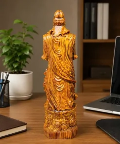 Tượng Trần Quốc Tuấn Gỗ Huyết Long Thơm Nức TTQT06