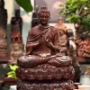 Tượng Phật Thích Ca Tọa Thiền Trên Đài Sen Gỗ Trắc TPTC03 2 Tượng Phật Thích Ca Tọa Thiền Trên Đài Sen Gỗ Trắc TPTC03