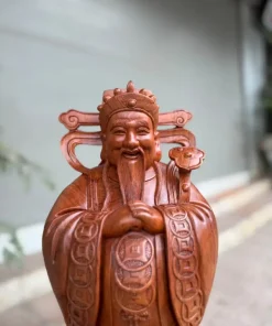 Tượng Ông Thần Tài Gỗ Hương Chúc Tài Lộc TTT04