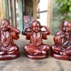 Tượng Chú Tiểu Tam Không Gỗ Cẩm TCT06