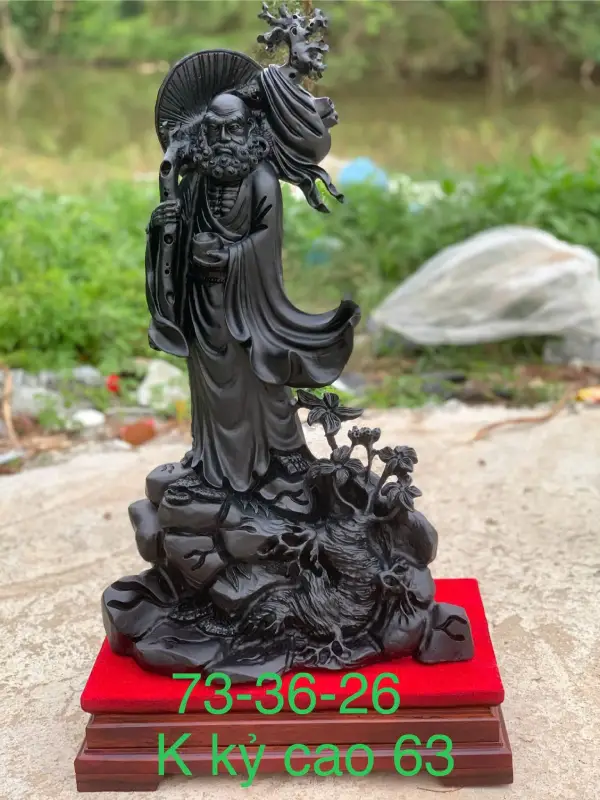Tượng Đạt Ma Sư Tổ Gỗ Mun Sừng TĐM11 5 Tượng Đạt Ma Sư Tổ Gỗ Mun Sừng TĐM11