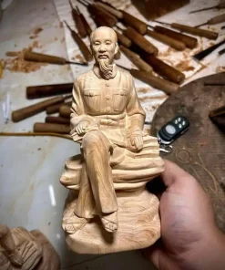 Tượng Bác Hồ Gỗ Ngọc Am Thơm TBH03