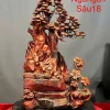 Tượng Thần Trà Bằng Gỗ Trắc Đỏ Đen TTT02