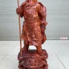 Tượng Quan Công Gỗ Trắc Đỏ Đen Cao 50 TQC12