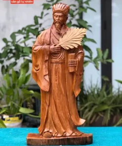 Tượng Khổng Minh Gỗ Ngọc Am Hà Giang TKM02