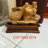 Di Lặc Kéo Bao Tiền Gỗ Bách Xanh TPDL25