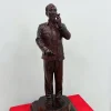 Tượng Bác Hồ Bằng Gỗ Trắc Liền Khối Vân Đẹp TBH09